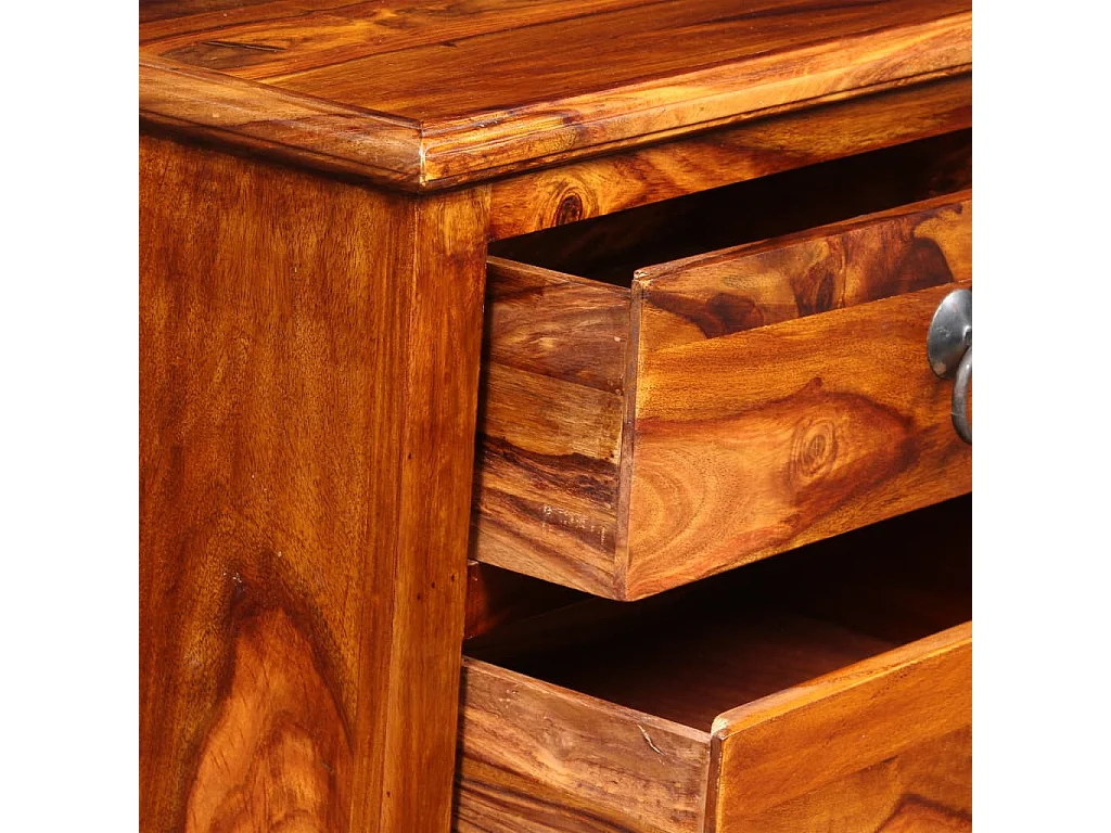 Móvel de TV madeira acácia maciça 90x30x40 cm