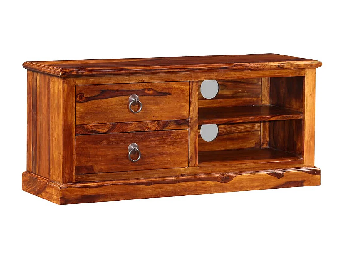 Móvel de TV madeira acácia maciça 90x30x40 cm
