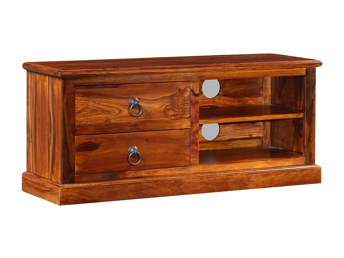 Móvel de TV madeira acácia maciça 90x30x40 cm