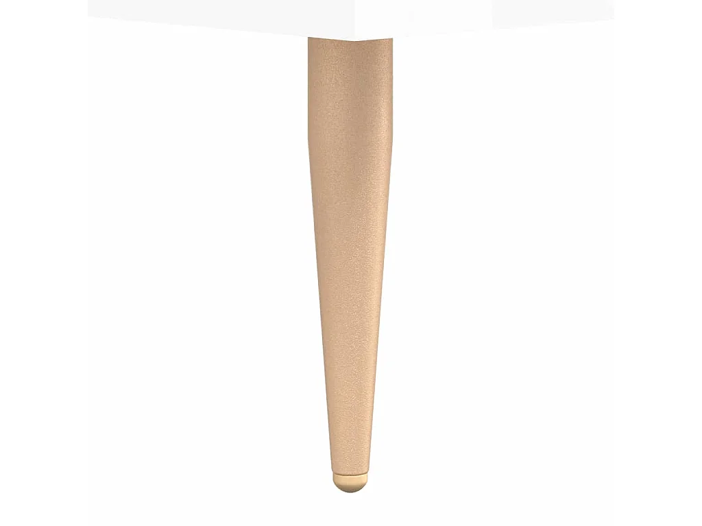 Mueble de TV madera contrachapada blanco brillo 150x30x44,5 cm