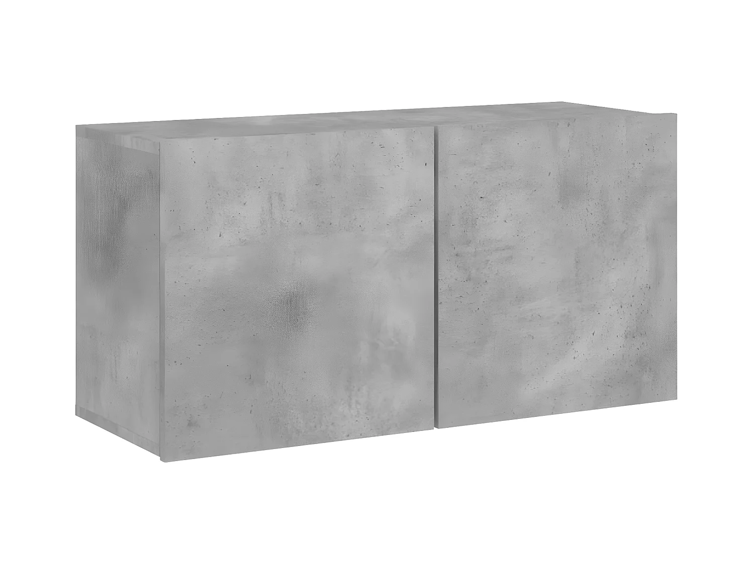 Zestaw mebli ściennych TV z 5 elementów z inżynierskiego drewna w szarym betonie