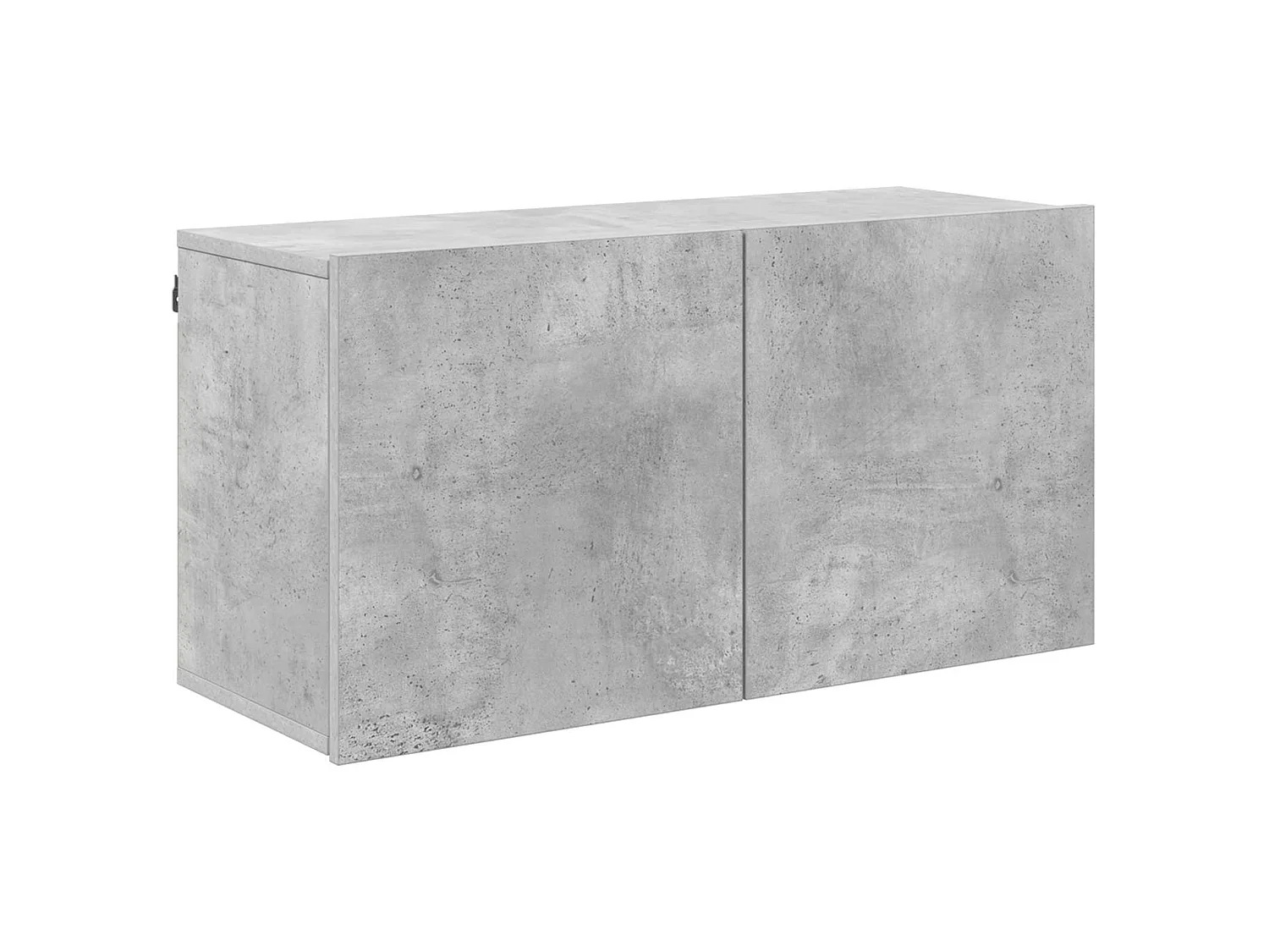 Unités murales TV 5 pcs gris béton bois d'ingénierie