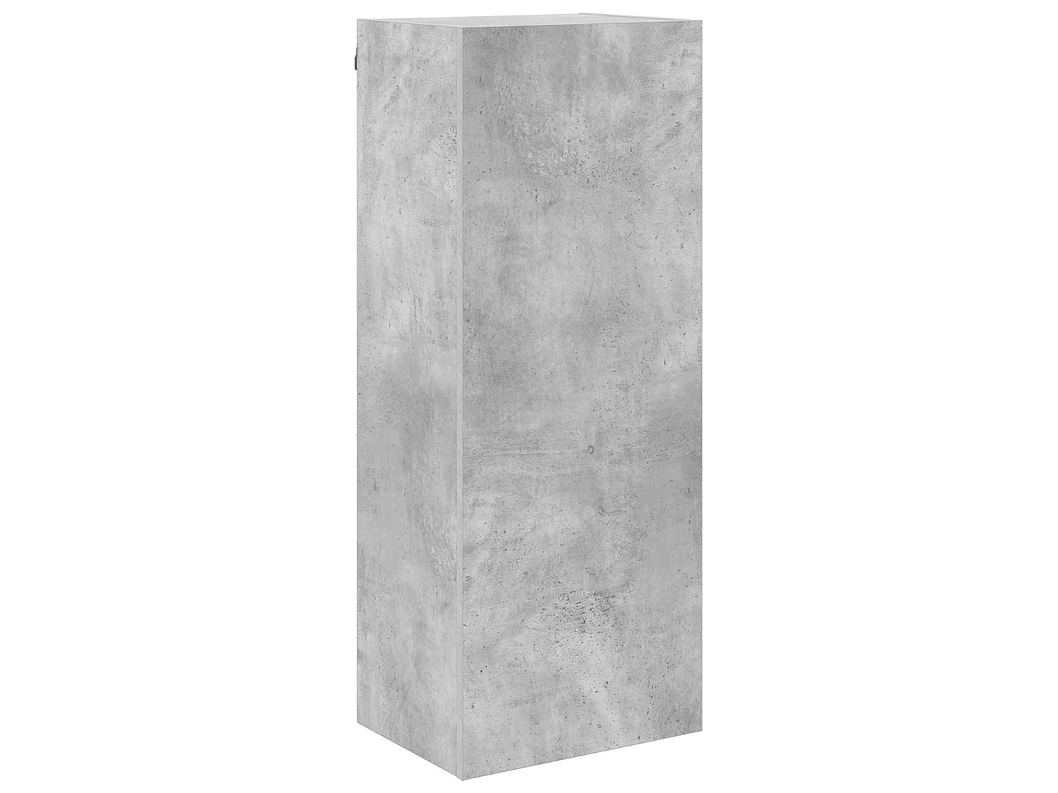 Unités murales TV 5 pcs gris béton bois d'ingénierie