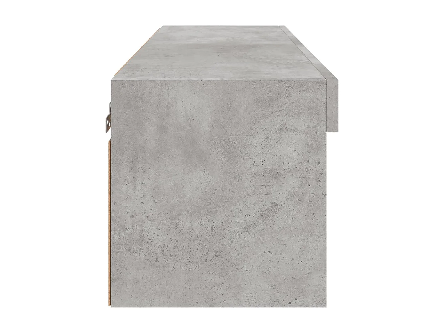 TV-Schrank mit LED-Leuchten Betongrau 80x30x30 cm