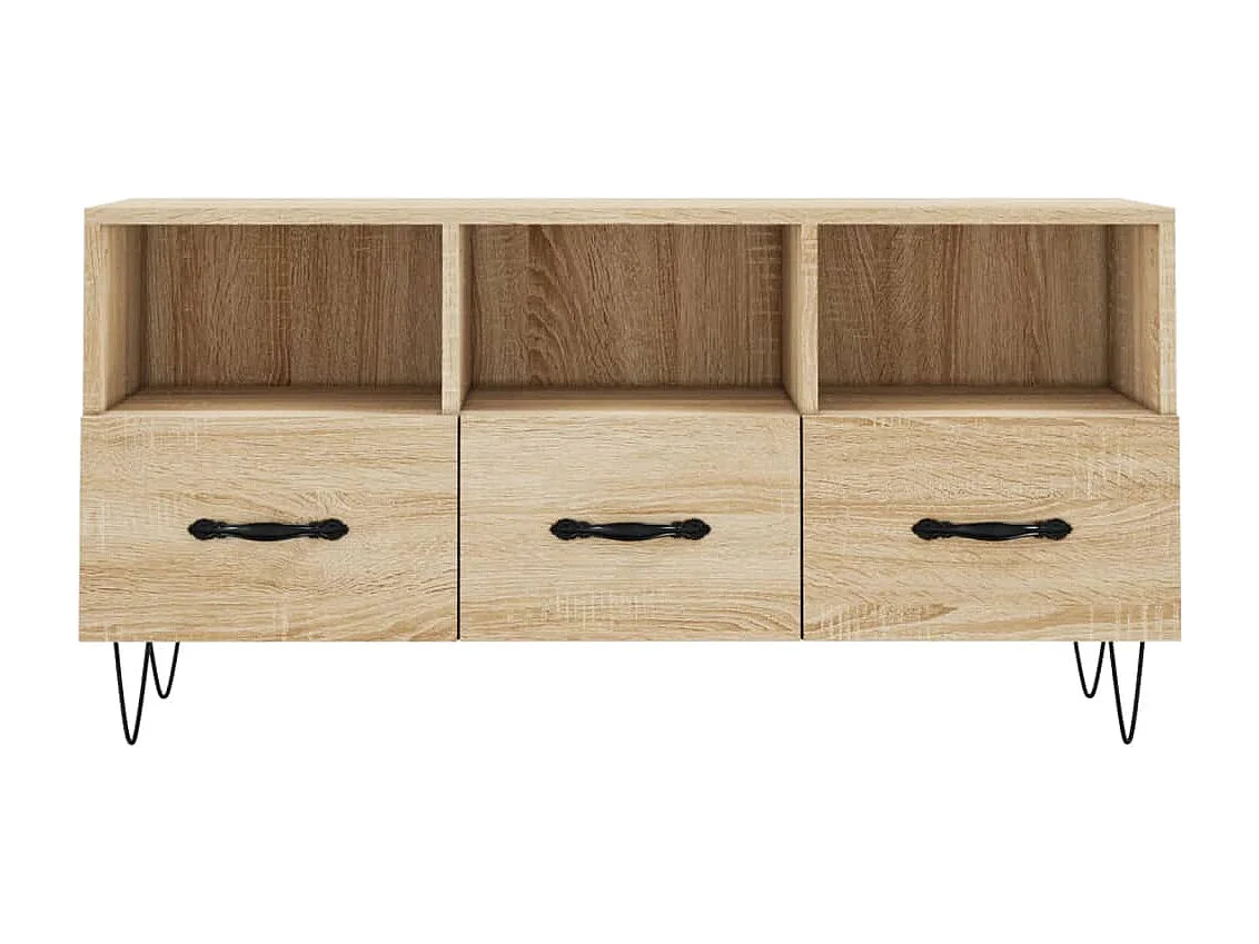Tv-meubel 102x36x50 cm bewerkt hout sonoma eikenkleurig