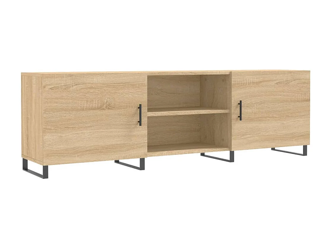 Meuble TV chêne sonoma 150x30x50 cm bois d'ingénierie