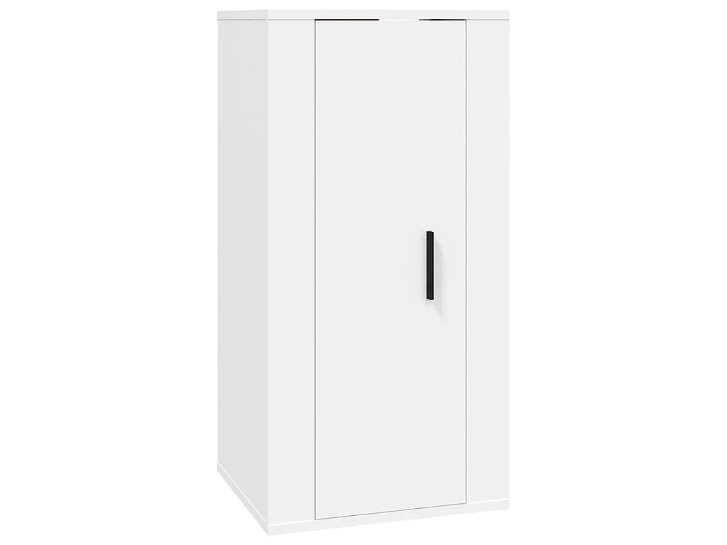 Ensemble de meubles TV 2 pcs Blanc Bois d'ingénierie