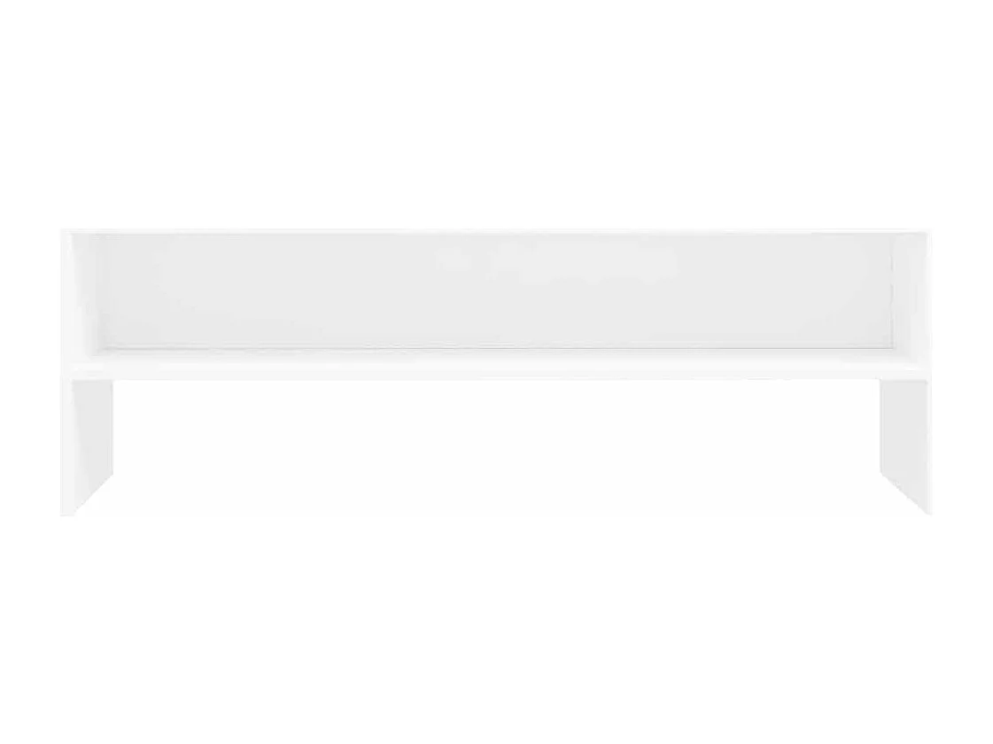 Mueble para TV madera contrachapada blanco 120x40x40 cm