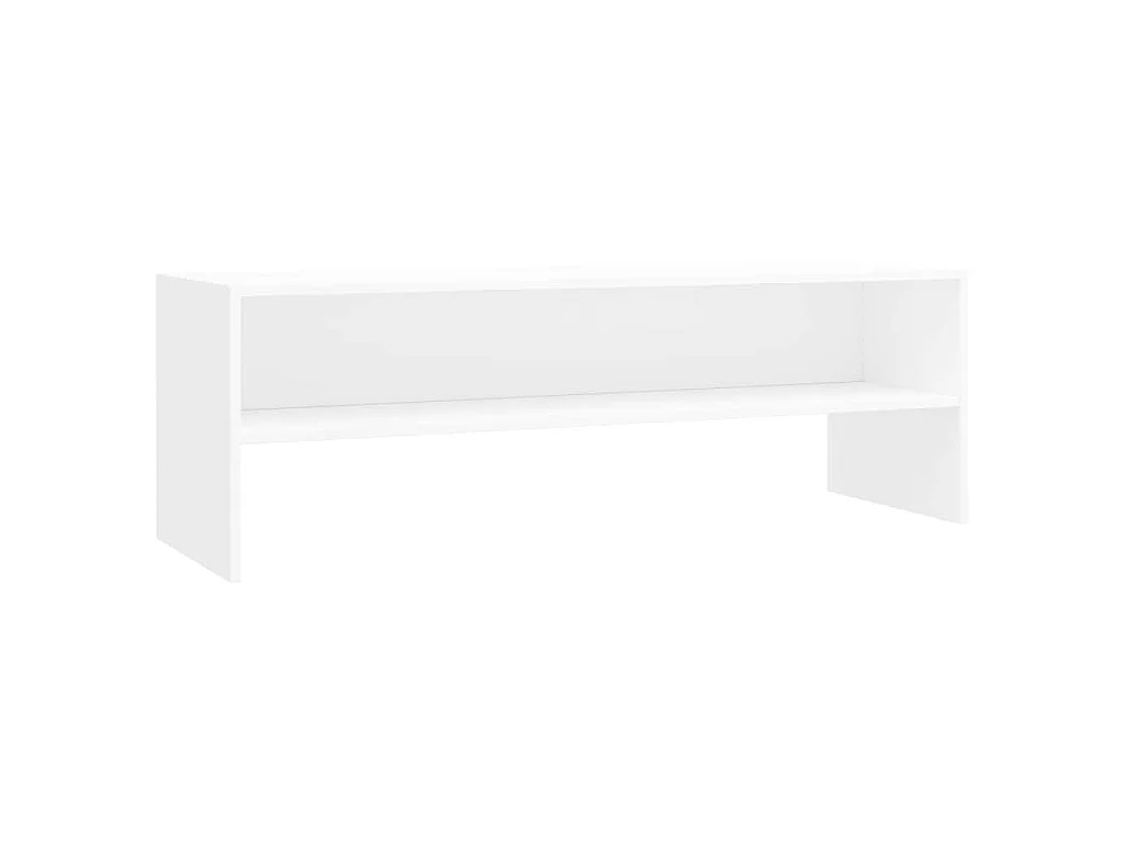 Meuble TV Blanc 120x40x40 cm Bois d'ingénierie