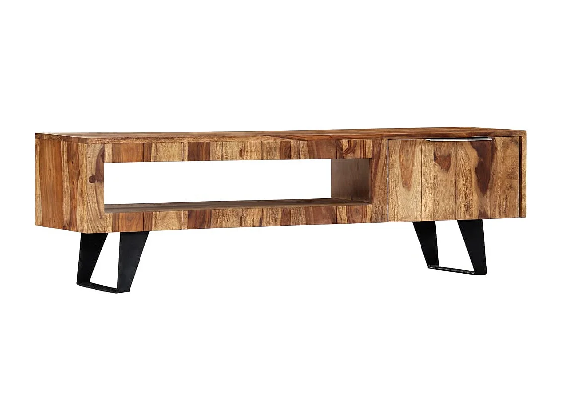 Meuble TV 140x30x40 cm Bois massif