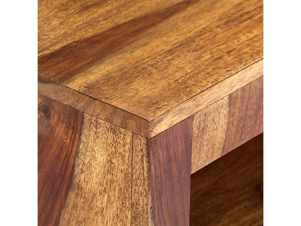 Mueble para TV madera maciza de acacia 140x30x40 cm