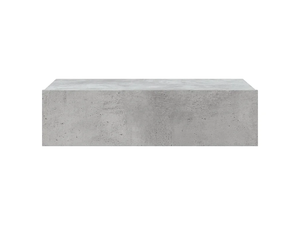 Meuble TV avec éclairage LED gris béton 60x35x15,5 cm
