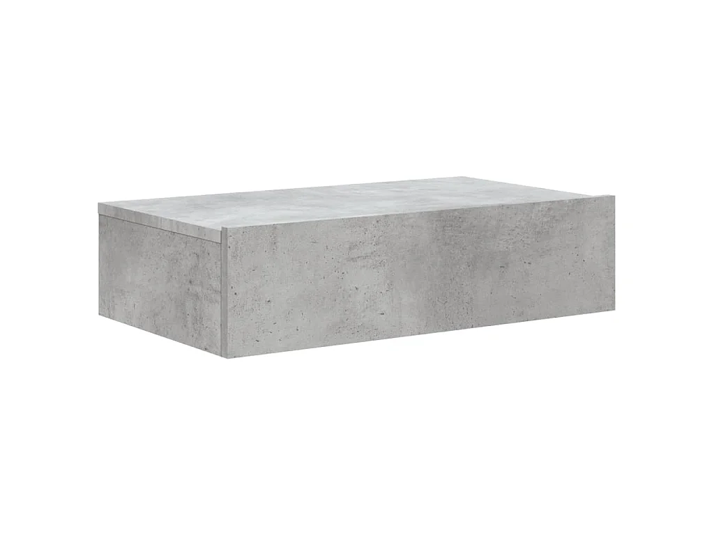 Meuble TV avec éclairage LED gris béton 60x35x15,5 cm