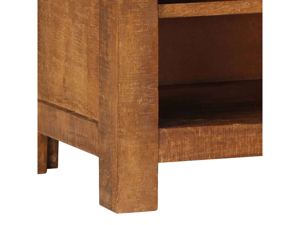 Meuble TV 120x30x40 cm Bois massif de manguier