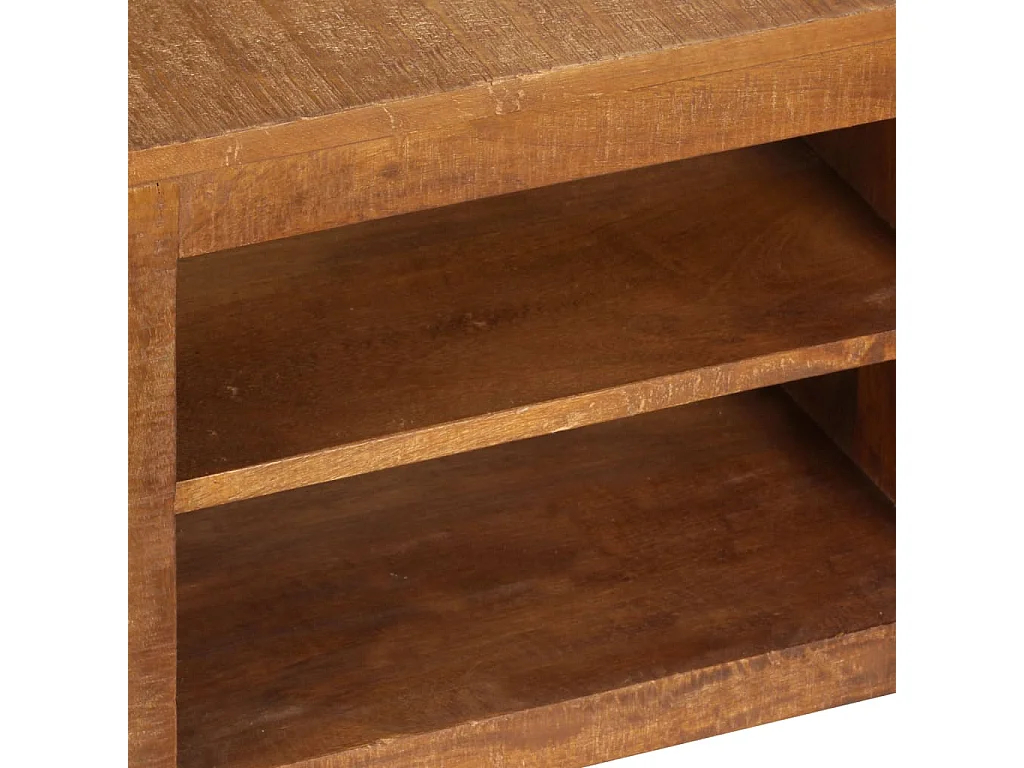 Meuble TV 120x30x40 cm Bois massif de manguier