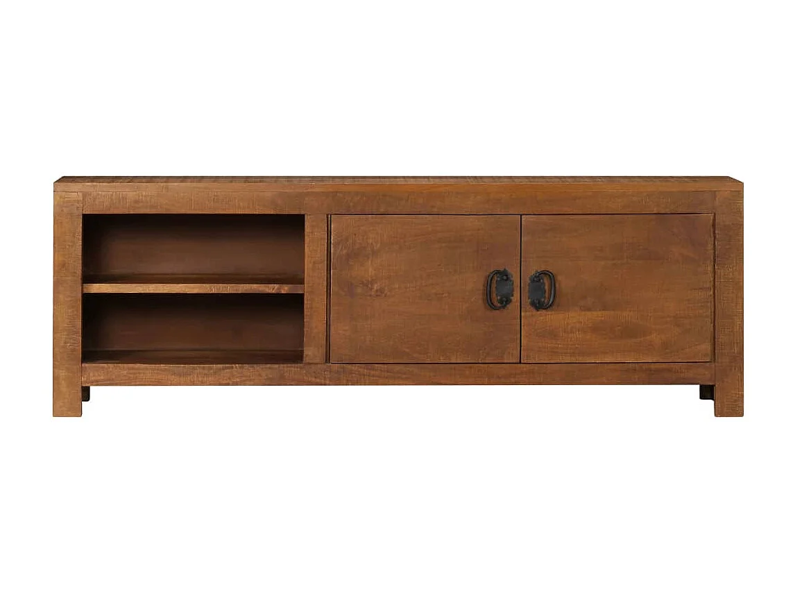 Mobile Porta TV 120x30x40 cm in Legno Massello di Mango