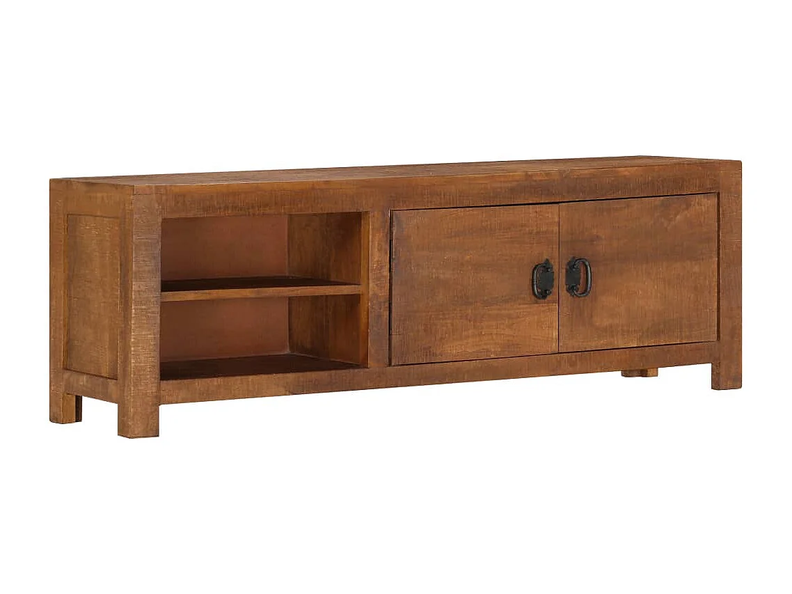 Mobile Porta TV 120x30x40 cm in Legno Massello di Mango