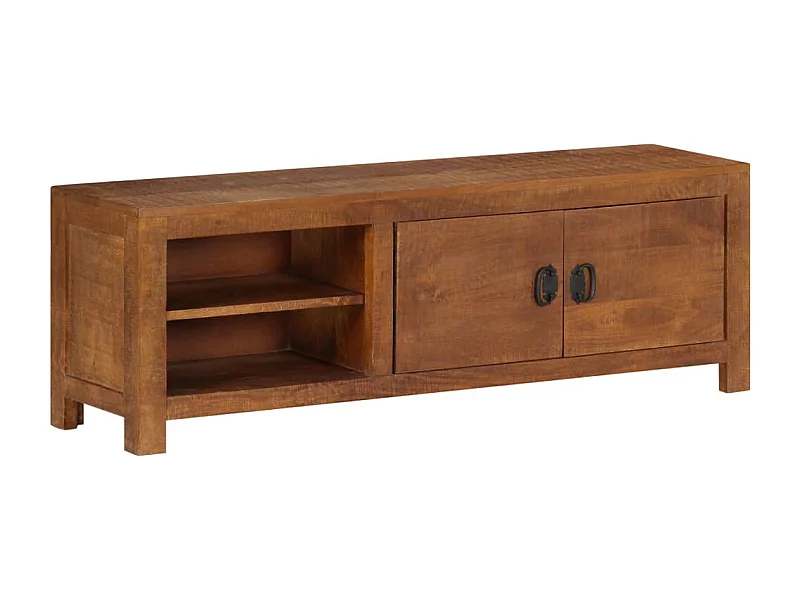 Meuble TV 120x30x40 cm Bois massif de manguier