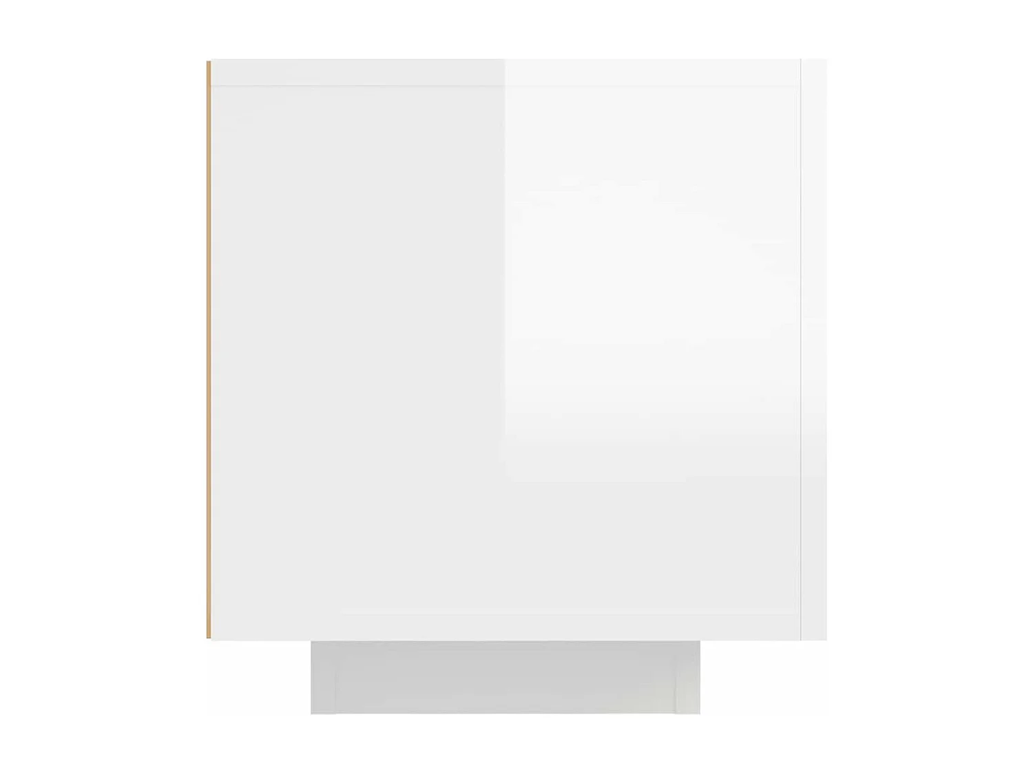 Meuble TV avec lumières LED blanc brillant 160x35x40 cm