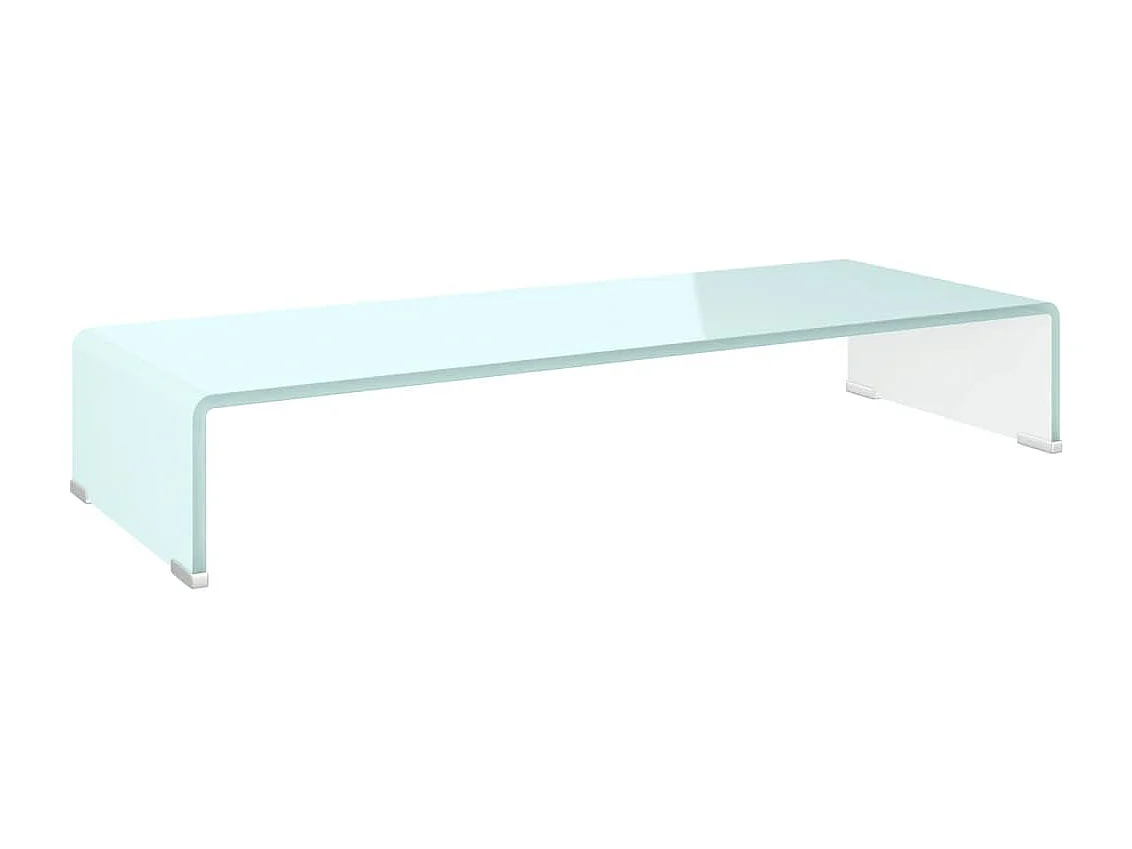 Tv-meubel/monitorverhoger 80x30x13 cm glas groen