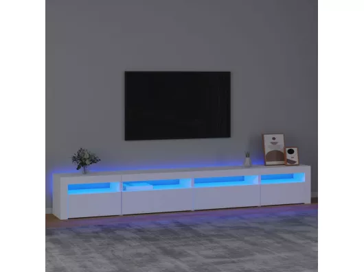 Kauf Unique TV-Schrank mit LED-Leuchten Weiß 270x35x40 cm