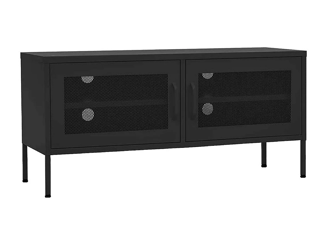 TV-Schrank Schwarz 105x35x50 cm Stahl