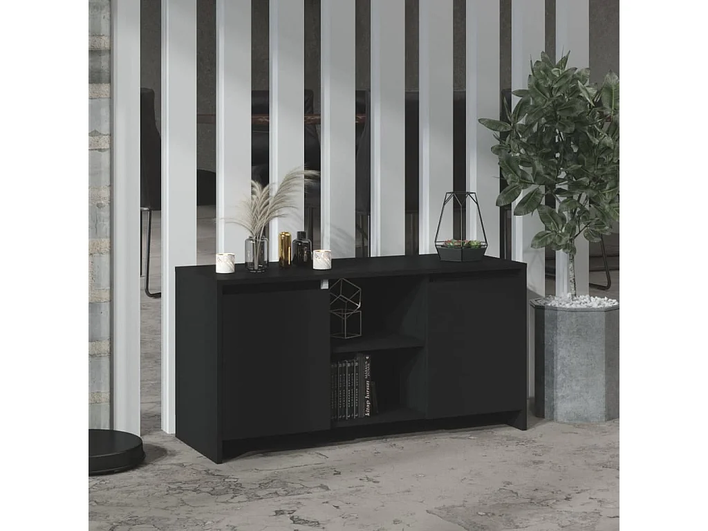 Móvel de TV 102x37,5x52,5 cm derivados de madeira preto