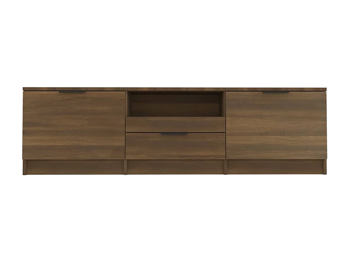 Móvel p/ TV140x35x40cm madeira processada cor carvalho castanho