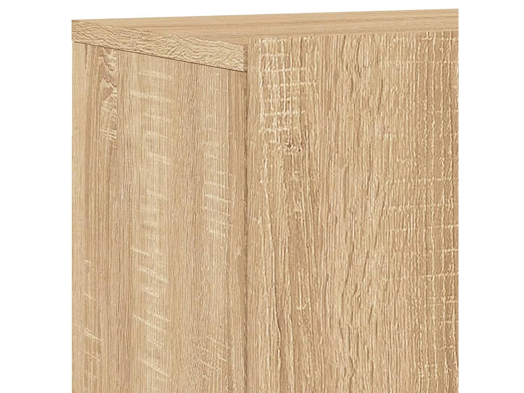 Mobili TV a Muro 5pz Rovere Sonoma in Legno Multistrato