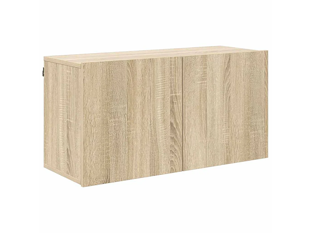 Unités murales TV 5 pcs chêne sonoma bois d'ingénierie