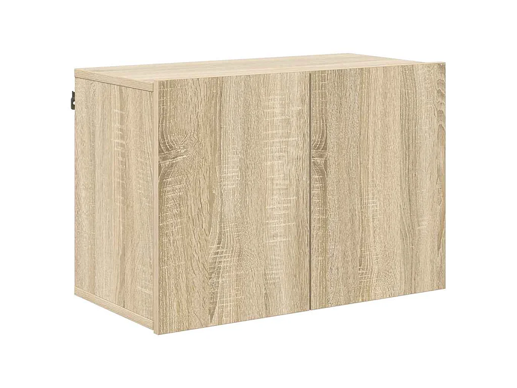 Unités murales TV 5 pcs chêne sonoma bois d'ingénierie