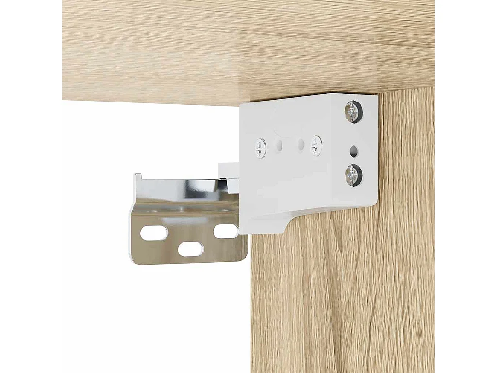 Unités murales TV 5 pcs chêne sonoma bois d'ingénierie