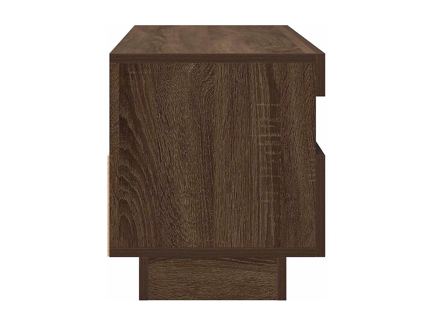 Tv-meubel met LED-verlichting 100x35x40 cm bruin eikenkleur