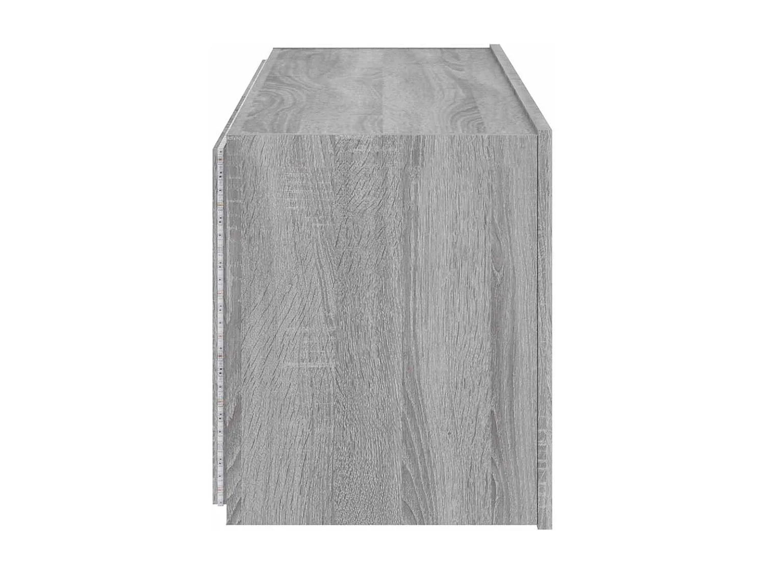 Móveis de parede para TV com luzes LED 2 pcs cinzento sonoma