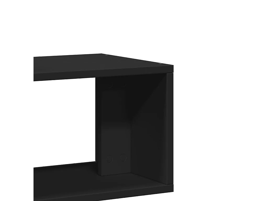 Meubles TV 2 pcs noir 75x30x50 cm bois d'ingénierie