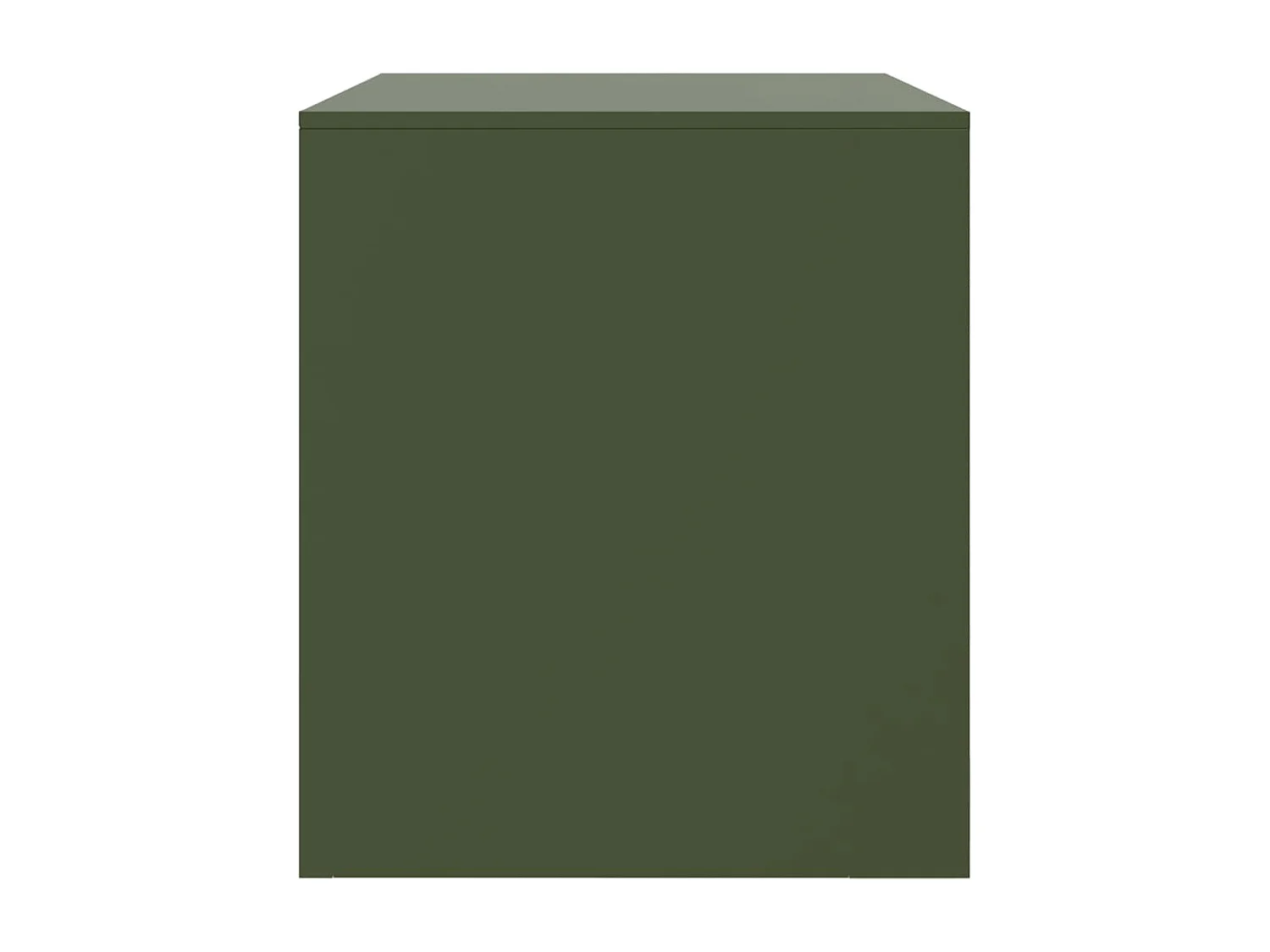 Meubles TV 2 pcs vert olive 67x39x44 cm acier