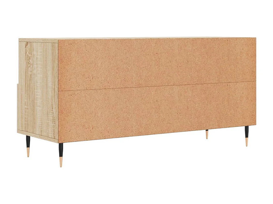 Meuble TV chêne sonoma 102x36x50 cm bois d'ingénierie