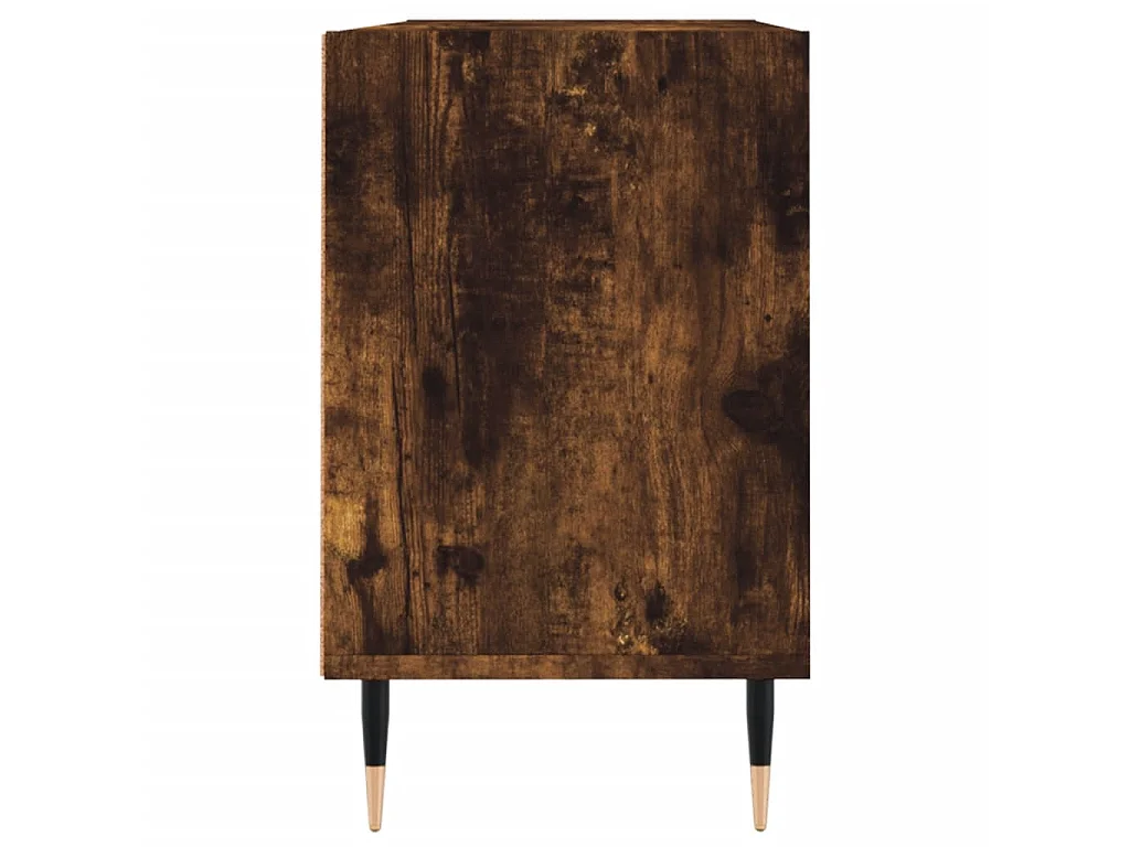 Mobile Porta TV Rovere Fumo 103,5x30x50 cm in Legno Multistrato