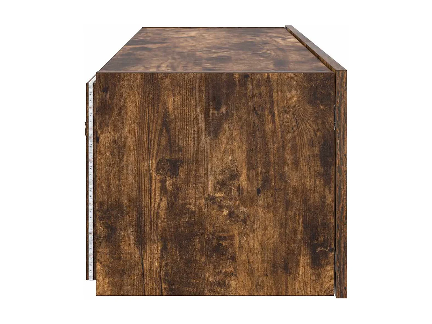 TV-Wandschrank mit LED-Leuchten Räuchereiche 100x35x31 cm