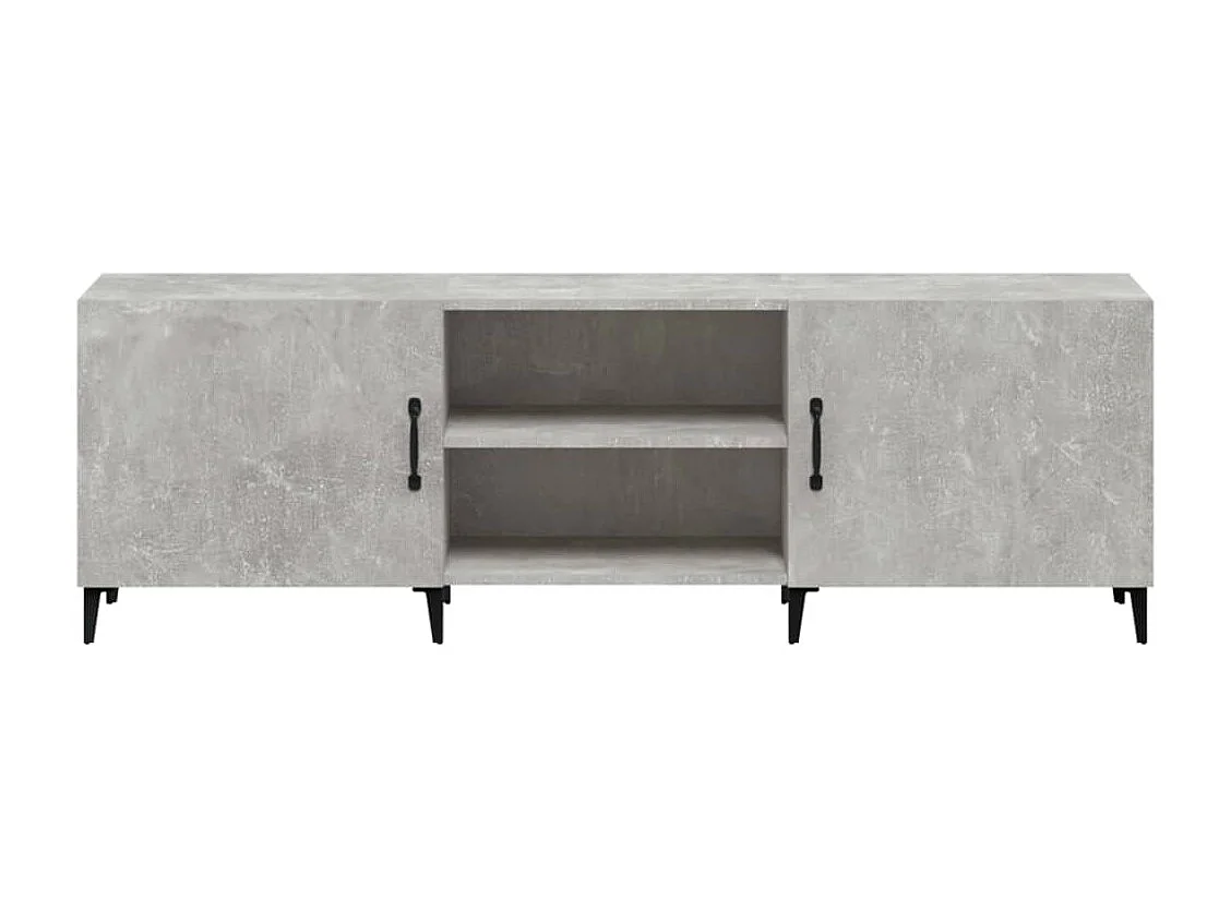 Móvel de TV 150x30x50 cm derivados de madeira cinza-cimento