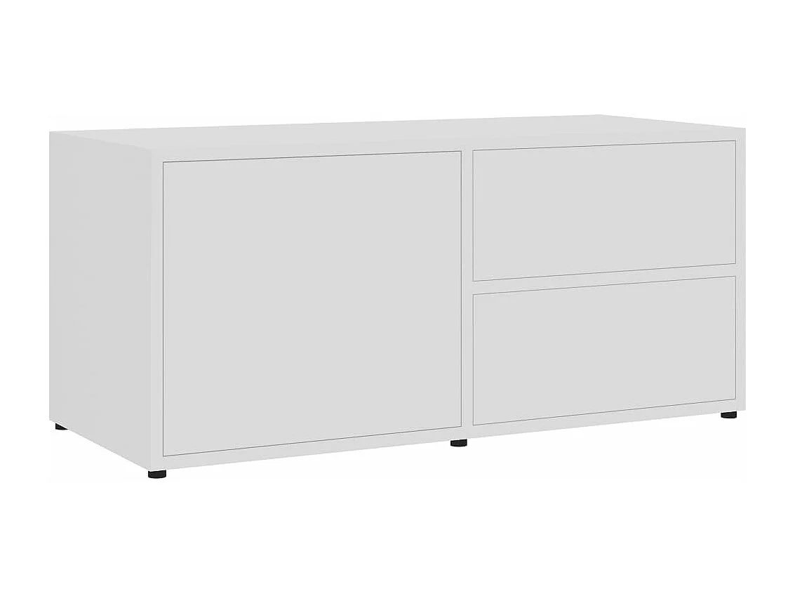 TV-Schrank Weiß 80x34x36 cm Holzwerkstoff