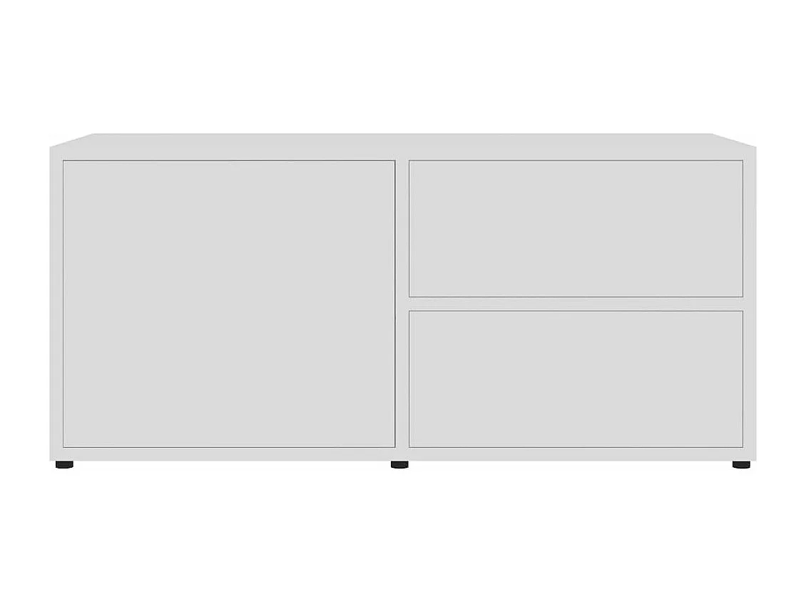 TV-Schrank Weiß 80x34x36 cm Holzwerkstoff
