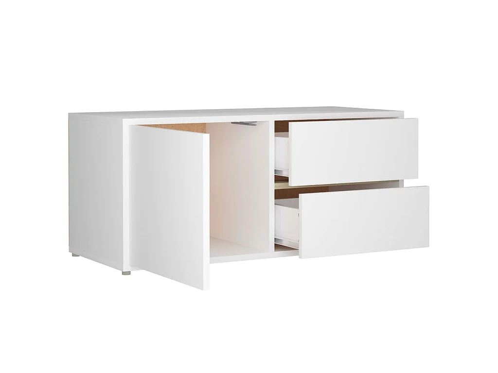 TV-Schrank Weiß 80x34x36 cm Holzwerkstoff