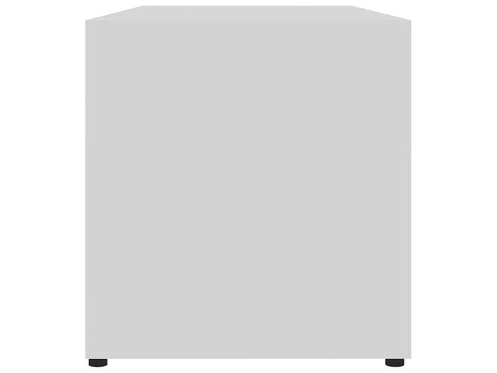 Meuble TV Blanc 80x34x36 cm Bois d'ingénierie