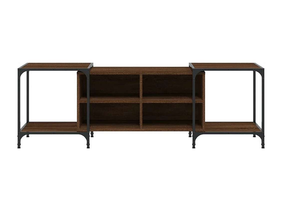 Mobile TV Rovere Marrone 153x37x50 cm in Legno Multistrato