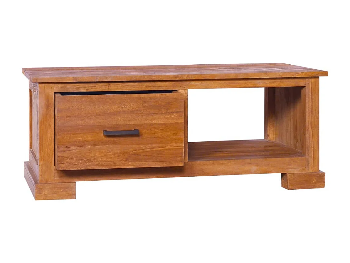 Mobile Porta TV 90x50x37 cm in Legno Massello di Teak