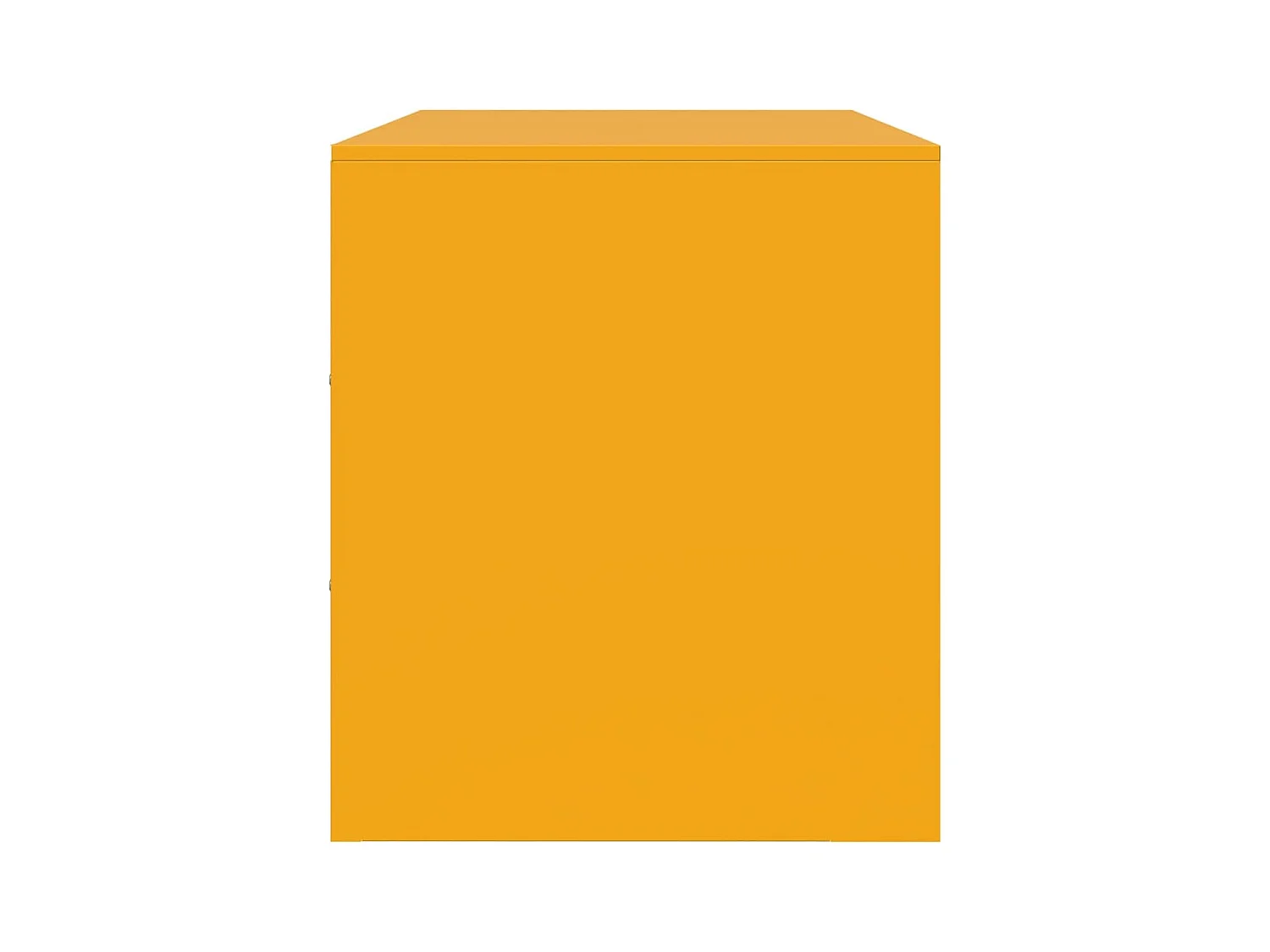 Mueble para TV de acero amarillo mostaza 99x39x44 cm