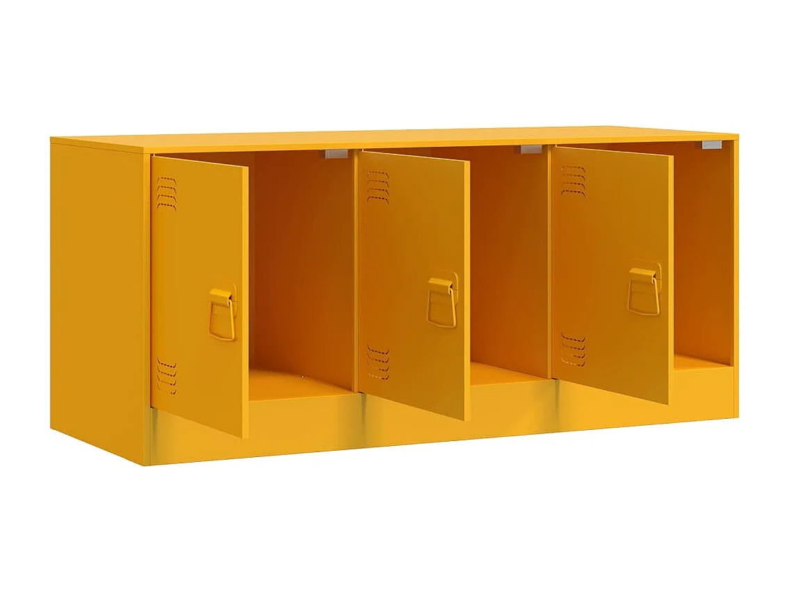 TV-Schrank Senfgelb 99x39x44 cm Stahl