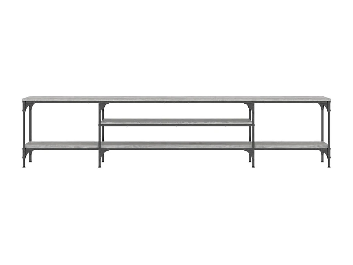 TV-Schrank Grau Sonoma 201x35x45 cm Holzwerkstoff & Eisen