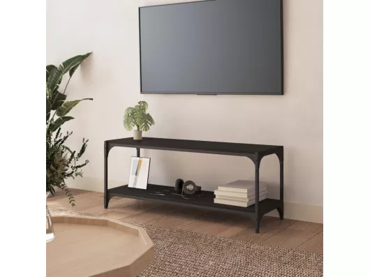 Kauf Unique TV-Schrank Schwarz 100x33x41 cm Holzwerkstoff und Stahl